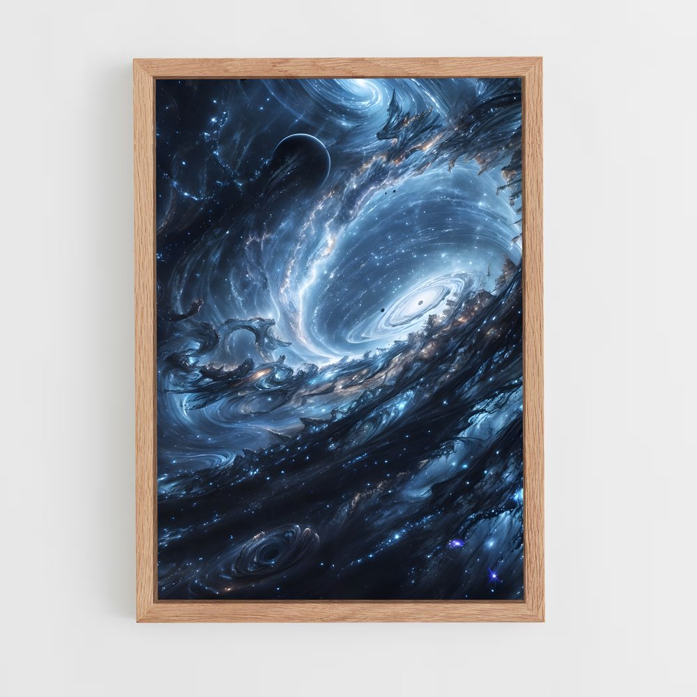 Poster Étonnant Space Fantasy – affiche Art spatial (vue 4)